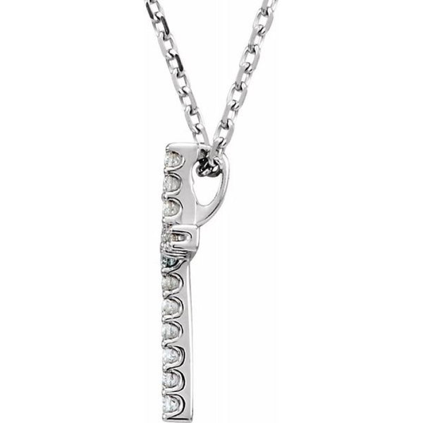 Petite Cross Necklace Or Pendant - R4214COSF7D:60001:P
