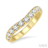 .75CTRDDM CURVED BAND YG 14K-H*