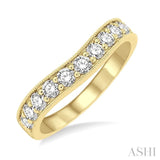 .75CTRDDM 'V' BAND-MILLG YG 14K@11-H*