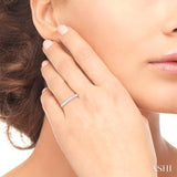 1.00 ctw Round Cut Diamond Eternity Wedding Band in 14K White Gold