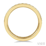 1 ctw Channel Round Cut Diamond Eternity Wedding Band in 14K Yellow Gold