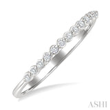 1/10 Ctw Round Cut Diamond Fashion Band in Sterling Silver