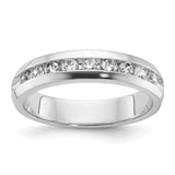 IBGoodman 14k White Gold Polished Nine Stone Men's Ring Mounting
