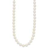 14k 6-7mm White Round Akoya Saltwater Cultured Pearl 16 inch Necklace