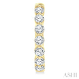 2.00CTRDDM SINGL PRONG HOOP ER YG 14K-G*