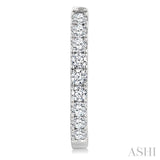 1.00CTRDDM OVAL HOOP ER WG 14K-G*