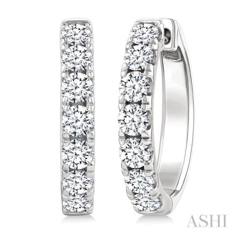 1.50CTRDDM OVAL HOOP ER WG 14K-G* – Clark Jewelers