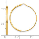 14k 1.75x27mm Wire Hoop Earrings