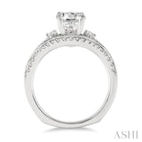 1/2 Ctw Diamond Semi-Mount Engagement Ring in 14K White Gold