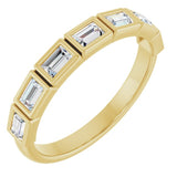 10K Yellow Gold 1/2 CTW Lab-Grown Diamond Anniversary Band
