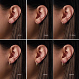 14K Rose Gold Hinged 18 mm Hoop Earring