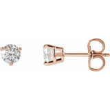 14K Rose Gold 1/2 CTW Lab-Grown Diamond Earrings