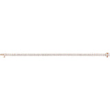 14K Rose Gold 7 CTW Lab-Grown Diamond Line 7" Bracelet
