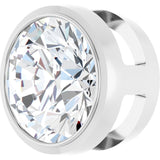 14K White Gold 1 CT Lab-Grown Diamond Slide Pendant