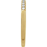14K Yellow Gold 1/6 CTW Natural Diamond Stackable Ring
