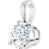 Sterling Silver 3/4 CTW Natural Diamond Pendant