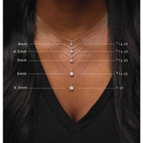 14K Yellow Gold 1 CT Natural Diamond 18" Necklace