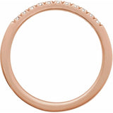 10K Rose Gold 1/6 CTW Lab-Grown Diamond Stackable Ring