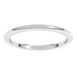 Platinum 1.5 mm Comfort-Fit Half Round Band Size 5.5