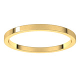 10K Yellow Gold 1.5 mm Flat Band Size 11