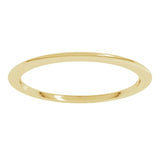 14K Yellow Gold 1 mm Comfort-Fit Half Round Band Size 7