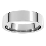 Platinum 5 mm Lightweight Comfort-Fit Flat Band Size 10