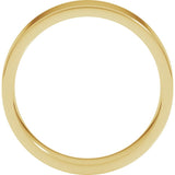 10K Yellow Gold 5 mm Lightweight Comfort-Fit Flat Band Size 5