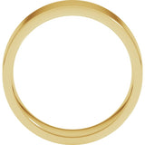 14K Yellow Gold 7 mm Lightweight Comfort-Fit Flat Band Size 9