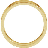 14K Yellow Gold 6 mm Lightweight Comfort-Fit Flat Band Size 9.5