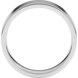 Platinum 6 mm Lightweight Comfort-Fit Flat Band Size 9.5