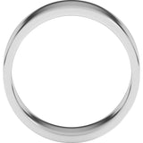 14K White Gold 8 mm Flat Band Size 11.5