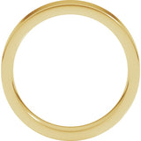 14K Yellow Gold 4 mm Comfort-Fit Flat Band Size 8