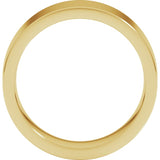 14K Yellow Gold 7 mm Comfort-Fit Flat Band Size 6