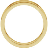 14K Yellow Gold 5 mm Comfort-Fit Flat Band Size 7.5