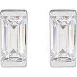 14K White Gold 3/8 CTW Lab-Grown Diamond Earrings