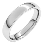 Platinum 4 mm Comfort-Fit European-Style Band Size 10