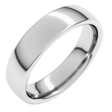 14K White Gold 5 mm Comfort-Fit European-Style Band Size 11