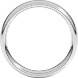 14K White Gold 5 mm Comfort-Fit European-Style Band Size 11