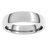 14K White Gold 5 mm Comfort-Fit European-Style Band Size 11