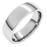 10K White Gold 6 mm Comfort-Fit European-Style Band Size 11