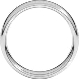 10K White Gold 6 mm Comfort-Fit European-Style Band Size 11