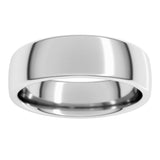 10K White Gold 6 mm Comfort-Fit European-Style Band Size 11