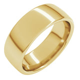 14K Yellow Gold 7 mm Comfort-Fit European-Style Band Size 11