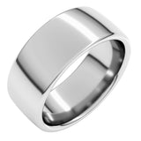 14K White Gold 8 mm Comfort-Fit European-Style Band Size 11