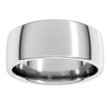14K White Gold 8 mm Comfort-Fit European-Style Band Size 11