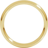 18K Yellow Gold 3 mm Comfort-Fit European-Style Band Size 7