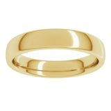 14K Yellow Gold 4 mm Comfort-Fit European-Style Band Size 7