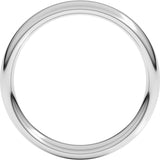 14K White Gold 4 mm Comfort-Fit European-Style Band Size 7