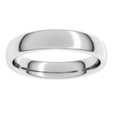 14K White Gold 4 mm Comfort-Fit European-Style Band Size 7