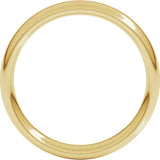 18K Yellow Gold 4 mm Comfort-Fit European-Style Band Size 7